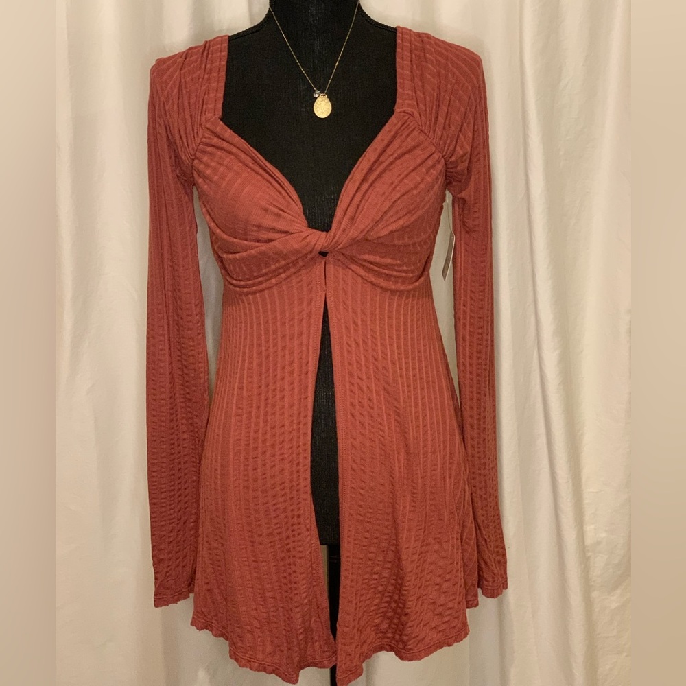 Rust color blouse